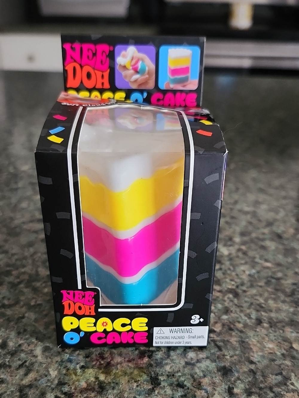 NEE DOH Peace O' Cake Multicolor Party Favor - Pink, Yellow, Blue, White